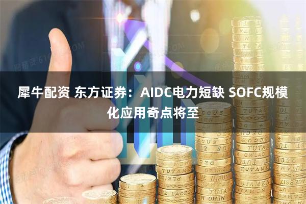 犀牛配资 东方证券:AIDC电力短缺 SOFC规模化应用奇点将至