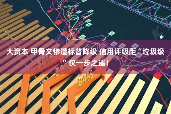大资本 甲骨文惨遭标普降级 信用评级距“垃圾级”仅一步之遥！
