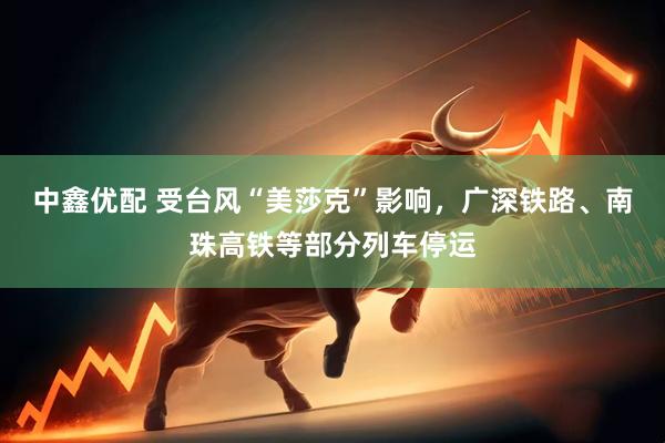中鑫优配 受台风“美莎克”影响,广深铁路、南珠高铁等部分列车停运