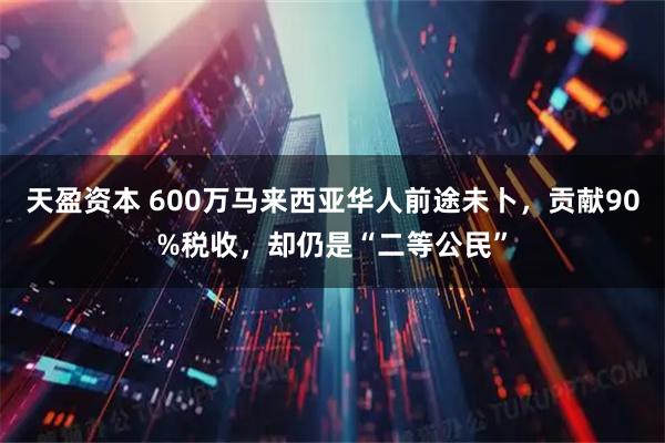天盈资本 600万马来西亚华人前途未卜，贡献90%税收，却仍是“二等公民”